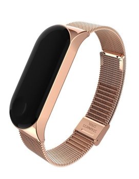 Opaska pasek bransoleta Milanese z zapięciem BAND XIAOMI MI Band 8 rose gold - Bestphone