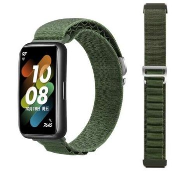 opaska pasek bransoleta NYLON PRO Huawei Band 7 zielona - Bestphone