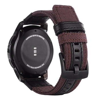 Opaska Pasek Bransoleta Nylon Samsung Watch 42Mm 3 41Mm 4 40/44Mm Active Huawei Watch Gt 2 / 3 42Mm Amazfit Gts 1 2  2E Mini Garmin Venu / Sq Czerwona - Bestphone
