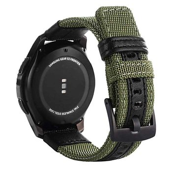 Opaska Pasek Bransoleta Nylon Samsung Watch 46Mm 3 45Mm Gear S3 Huawei Watch Gt Gt2 2E Pro Gt3 Amazfit Gtr 2 2E Garmin Venu 2 Vivoavtive 4 Army Green - Bestphone