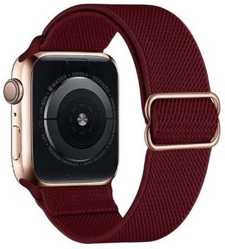 Opaska Pasek Bransoleta Nylon Zapięcie Apple Watch 1/2/3/4/5/6/7/8/Ultra/Se 42/44/45/49Mm Bordo - Bestphone