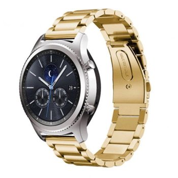 Opaska Pasek Bransoleta Stainless Samsung Watch 42Mm 3 41Mm 4 40/44Mm Active Huawei Watch Gt 2 / 3 42Mm Amazfit Gts 1 2  2E Mini Garmin Venu / Sq Gold - Bestphone