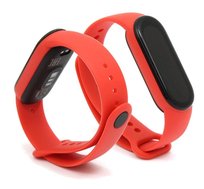 Opaska / Pasek Do Smartbanda Xiaomi Mi Band 5 / 6 / 7 Silikonowa Czerwona GSM-HURT
