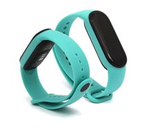 Opaska / Pasek Do Smartbanda Xiaomi Mi Band 5 / 6 / 7 Silikonowa Miętowa GSM-HURT