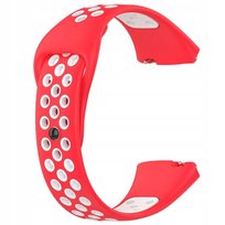Opaska pasek do smartwatch Xiaomi Redmi Watch 3 Active czerwono-biała