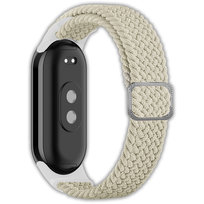 Opaska pasek elastyczny z klamrą Vanfone do Xiaomi Mi Smart Band 8/9, beżowy