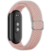 Opaska pasek elastyczny z klamrą Vanfone do Xiaomi Mi Smart Band 8/9, jasno-różowy