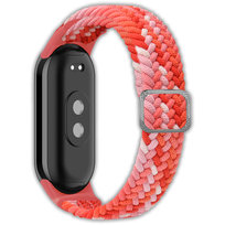 Opaska pasek elastyczny z klamrą Vanfone do Xiaomi Mi Smart Band 8/9, kolorowa czerwień