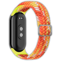 Opaska pasek elastyczny z klamrą Vanfone do Xiaomi Mi Smart Band 8/9, kolorowa pomarańcza