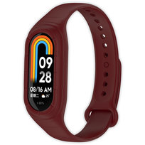Opaska pasek + etui 2w1 Vanfone do Xiaomi Mi Smart Band 8/9, bordowy