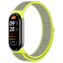 Opaska pasek nylonowy Vanfone do Xiaomi Mi Smart Band 8/9, limonkowy