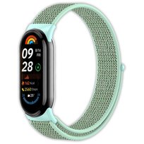 Opaska pasek nylonowy Vanfone do Xiaomi Mi Smart Band 8/9, turkusowy