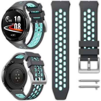 Opaska pasek perferowany Vanfone do Huawei Watch GT 2E 46mm, szaro-turkusowy - Vanfone