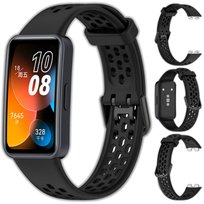 Opaska pasek perforowany Vanfone do Huawei Band 8/9/10, czarny