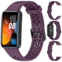 Opaska pasek perforowany Vanfone do Huawei Band 8/9/10, fioletowy