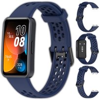 Opaska pasek perforowany Vanfone do Huawei Band 8/9/10, granatowy