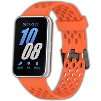 Opaska pasek perforowany Vanfone do Samsung Galaxy Fit 3 SM-R390, pomarańczowy