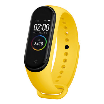 Opaska Pasek Silikonowy Do Xiaomi Mi Band 3/4 - Żółty - DreamLab