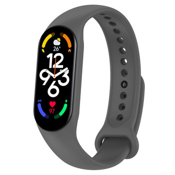 Opaska pasek silikonowy do Xiaomi Mi Band 5/6/7 "Ciemnoszary" - DreamLab