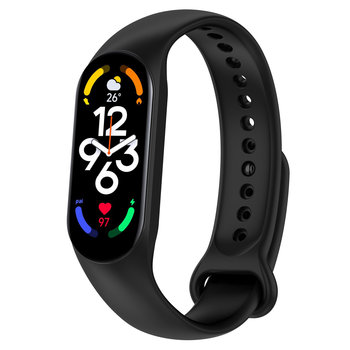 Opaska pasek silikonowy do Xiaomi Mi Band 5/6/7 "Czarny" - DreamLab