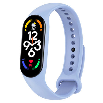 Opaska pasek silikonowy do Xiaomi Mi Band 5/6/7 "Delikatnie niebieski" - DreamLab