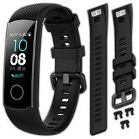 Opaska pasek silikonowy Vanfone do Honor Band 4/5, czarny