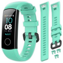 Opaska pasek silikonowy Vanfone do Honor Band 4/5, turkusowy