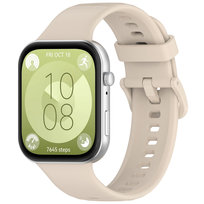 Opaska pasek silikonowy Vanfone do Huawei Watch Fit 3, beżowy