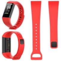 Opaska pasek silikonowy Vanfone do Xiaomi Mi Band 4C, czerwony