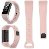 Opaska pasek silikonowy Vanfone do Xiaomi Mi Band 4C, pudrowy róż