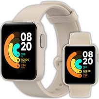 Opaska pasek silikonowy Vanfone do Xiaomi Mi Watch Lite, kremowy