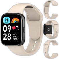 Opaska pasek silikonowy Vanfone do Xiaomi Redmi Watch 3 Active, kremowy