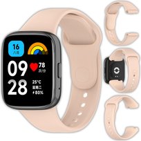 Opaska pasek silikonowy Vanfone do Xiaomi Redmi Watch 3 Active, pudrowy róż