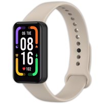 Opaska pasek silikonowy Vanfone do Xiaomi Smart Band Pro, kremowy