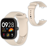 Opaska pasek silikonowy Vanfone do Xioami Redmi Watch 4, beżowy