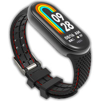 Opaska pasek sportowy Vanfone do Xiaomi Mi Smart Band 8/9, czarno-czerwony