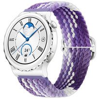 Opaska pasek Vanfone do Huawei Watch GT 2 42mm, GT 3 42mm, GT 3 Pro 43mm, fioletowy neon