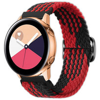 Opaska pasek Vanfone do Samsung Galaxy Watch 4 5 6 7 40mm/44mm/45mm/46mm/47mm Pro Active 2, czerwono-czarny