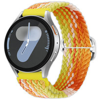 Opaska pasek Vanfone do Samsung Galaxy Watch 4 5 6 7 40mm/44mm/45mm/46mm/47mm Pro Active 2, słoneczna pomarańcza