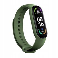 Opaska pasek zamienny do zegarka smartwatch xiaomi mi band 5/6/7 oliwkowy