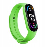 Opaska pasek zamienny do zegarka xiaomi mi band 5/6/7 kolor jasno zielony