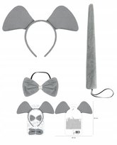 OPASKA SŁOŃ KOSTIUM PRZEBRANIE STRÓJ KARNAWAŁ URODZINY AKCESORIA 1 szt