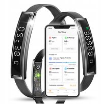 Opaska Smartband Bluetooth Pulsometr Krokomierz Wodoodporna Sen Sport Woda JG Smart