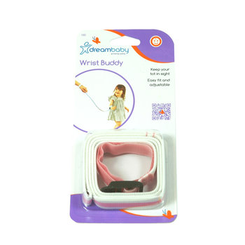 Opaska smycz na rękę nadgarstek, różowa Dreambaby - różowa - Dreambaby