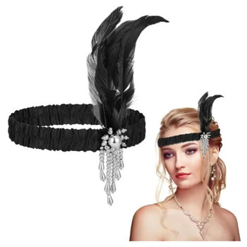 Opaska Z Piórami Charlestone Z Piórkiem Retro Lata 20 - Diabolo