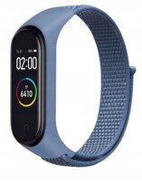 Opaska zamienna nylonowa do xiaomi mi band 3/4/5/6 w kolorze niebieskim