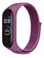 Opaska zamienna nylonowa do zegarka xiaomi mi band 3/4/5/6 kolor fioletowy