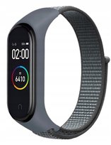 Opaska zamienna nylonowa do zegarka xiaomi mi band 3/4/5/6 w kolorze szarym