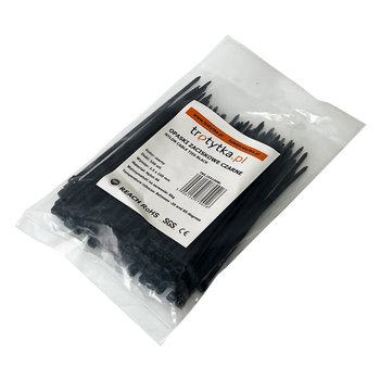Opaski zaciskowe Opaski kablowe Trytytki - UV 2,5 x 100 mm, czarny - Inna producent