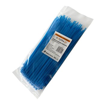 Opaski zaciskowe Opaski kablowe Trytytki - UV 3,6 x 200 mm, niebieski - Inna producent